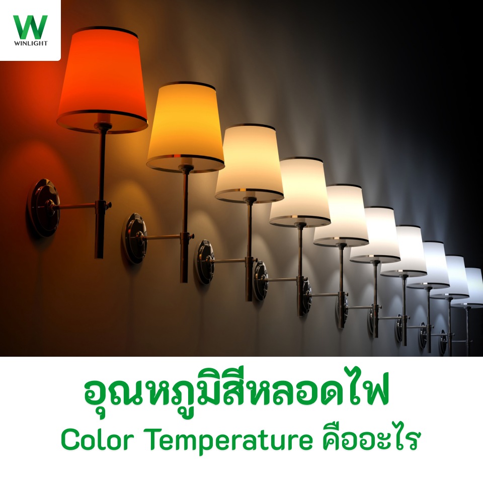 ภาพปกบทความอุณหภูมิสีหลอดไฟ (Color Temperature)